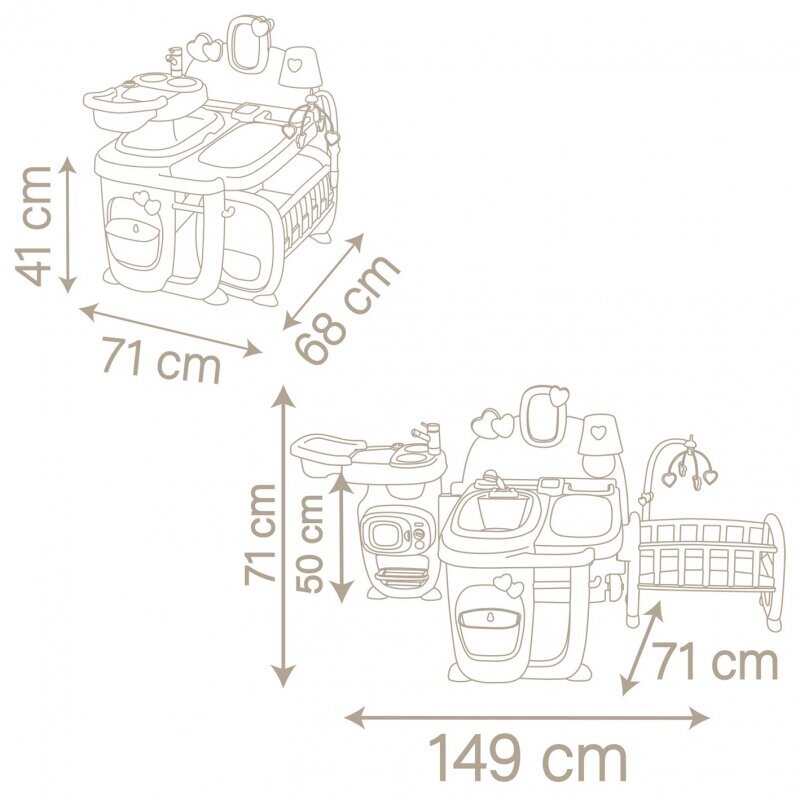 Suuri nuken hoitopakkaus hinta ja tiedot | Tyttöjen lelut | hobbyhall.fi