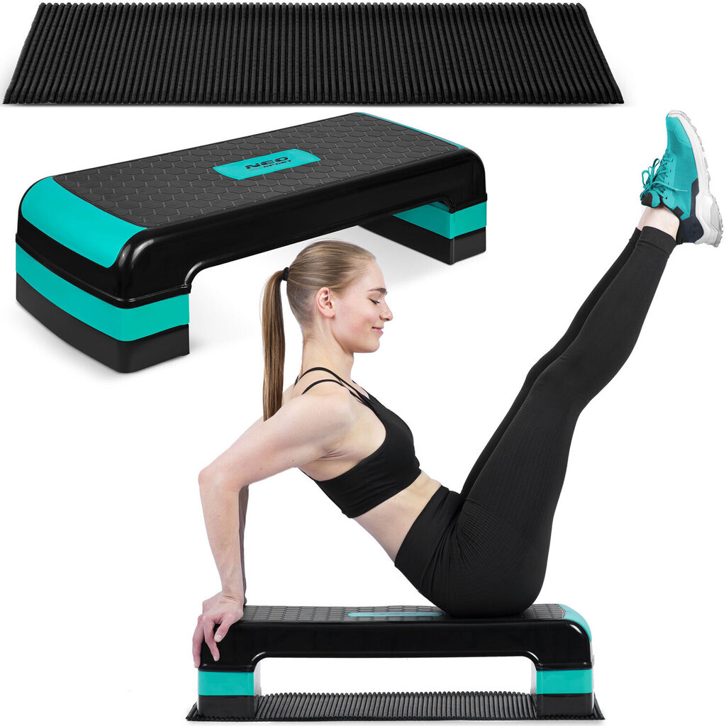 3 step aerobic trainer - aerobinen alusta, turkoosi hinta ja tiedot | Steppilaudat | hobbyhall.fi