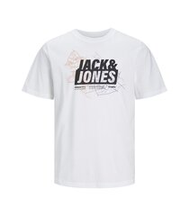 Jack & Jones lasten T-paita 12254186*03, valkoinen 5715514944584 hinta ja tiedot | Poikien paidat | hobbyhall.fi