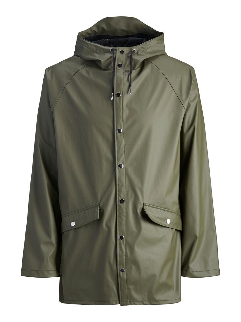 JACK & JONES miesten sadetakki 12201117*01, oliivi 5715212197916 hinta ja tiedot | Miesten ulkoilutakit | hobbyhall.fi