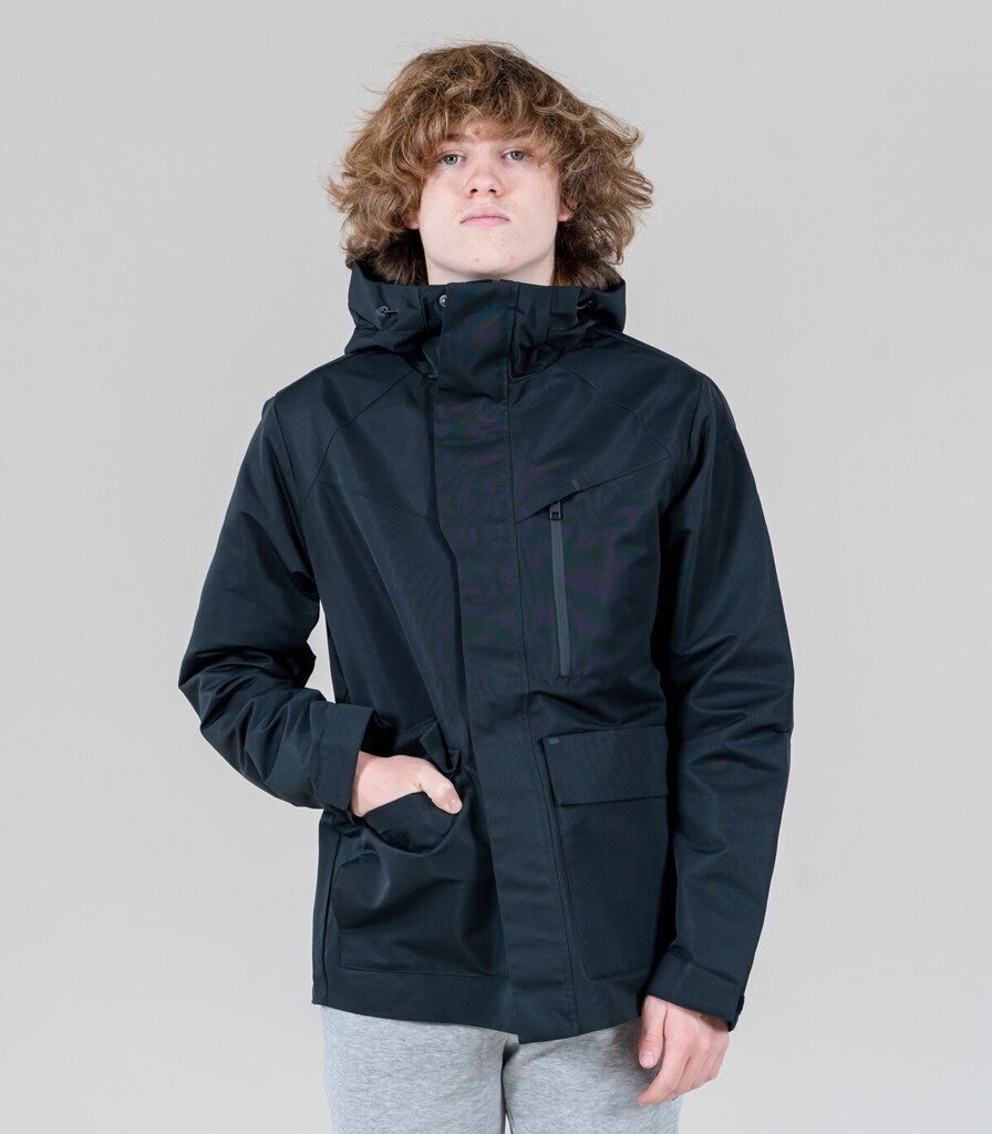 Miesten Jack & Jones -parka 12223177*01, musta 5715365578945 hinta ja tiedot | Miesten ulkoilutakit | hobbyhall.fi