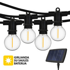 Lauko girlianda su saulės baterija (LED) Perl Juoda hinta ja tiedot | Jouluvalot | hobbyhall.fi