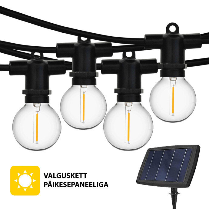 Valoketju aurinkopaneelilla (LED) Perl hinta ja tiedot | Jouluvalot | hobbyhall.fi