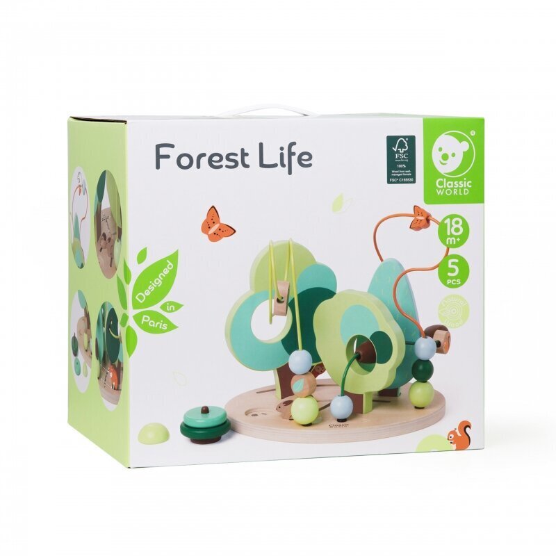 Forest Life -opettavainen labyrintti hinta ja tiedot | Vauvan lelut | hobbyhall.fi