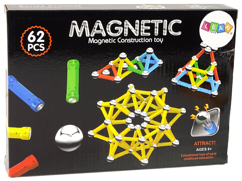Magneettinen Magneettinen, 62 kpl. hinta ja tiedot | LEGOT ja rakennuslelut | hobbyhall.fi