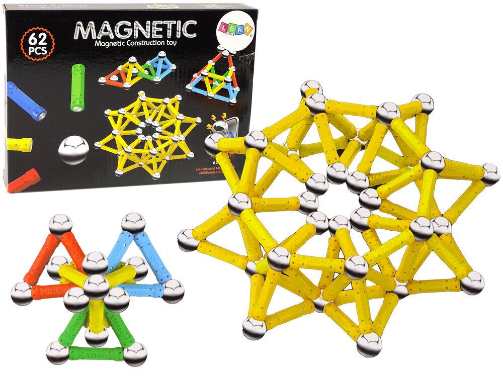 Magneettinen Magneettinen, 62 kpl. hinta ja tiedot | LEGOT ja rakennuslelut | hobbyhall.fi