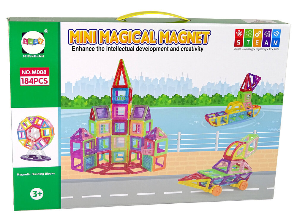 Magneettipalikkasarja, 184 kpl. hinta ja tiedot | LEGOT ja rakennuslelut | hobbyhall.fi