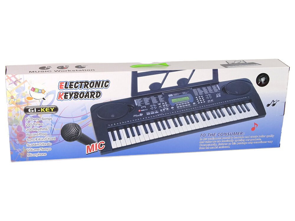 MQ-6159-piano, 61 näppäintä hinta ja tiedot | Kehittävät lelut | hobbyhall.fi