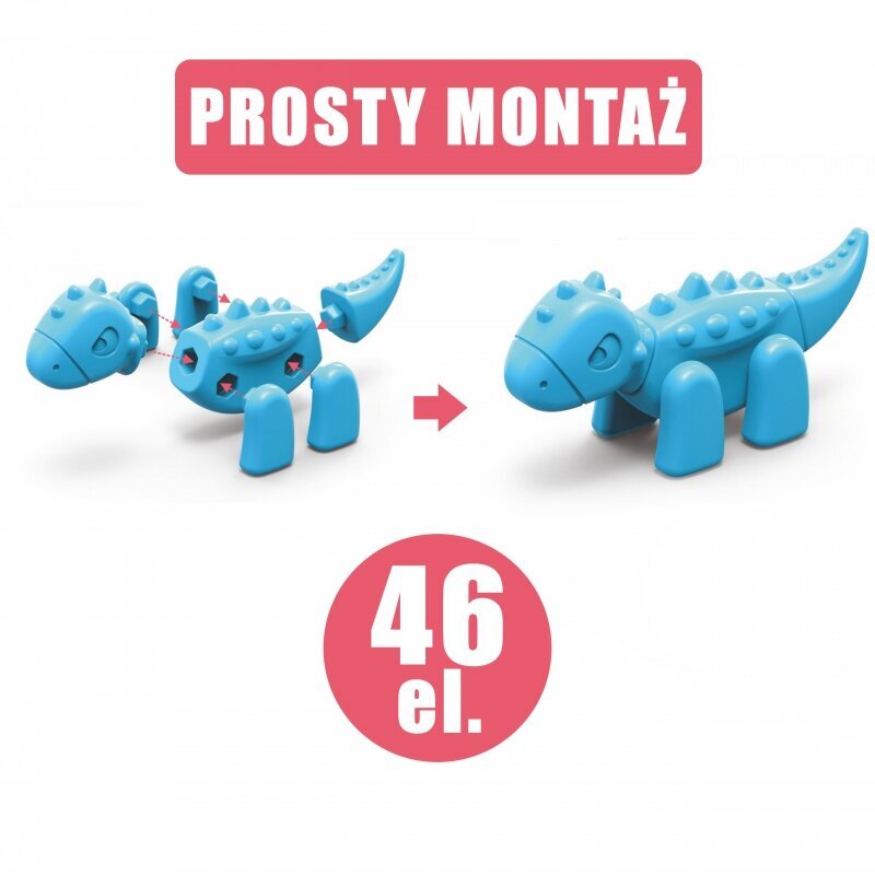 Woopie 2in1 dinosaurukset rakennussarja hinta ja tiedot | Lautapelit ja älypelit | hobbyhall.fi