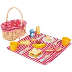 Tooky Toy puinen piknik-setti hinta ja tiedot | Kehittävät lelut | hobbyhall.fi