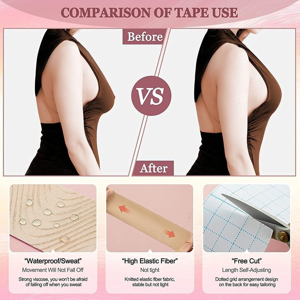 Rintateippi Boob Tape, 3,7cm, 5m Livman hinta ja tiedot | Rintaliivit | hobbyhall.fi