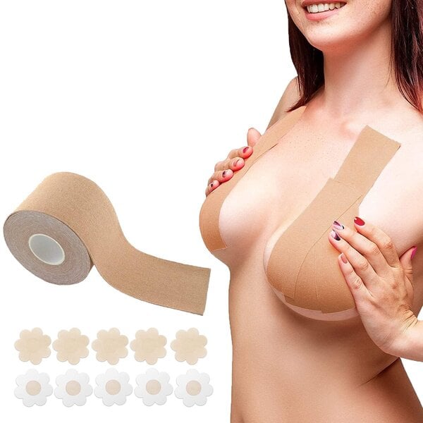 Rintateippi Boob Tape, 3,7cm, 5m Livman