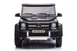 Kaksipaikkainen sähköinen jeeppi lapsille Mercedes 6x6 12V, musta hinta ja tiedot | Lasten sähköautot | hobbyhall.fi