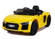 Audi R8 Spyder, yksipaikkainen sähköauto lapsille, keltainen hinta ja tiedot | Lasten sähköautot | hobbyhall.fi