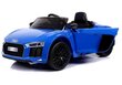 Audi R8 Spyder, yksipaikkainen sähköauto lapsille, sininen hinta ja tiedot | Lasten sähköautot | hobbyhall.fi