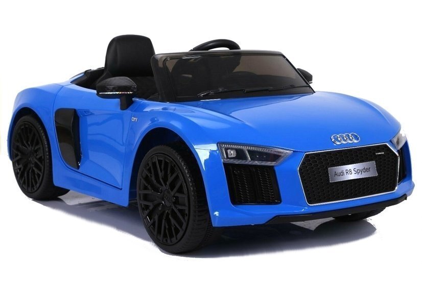 Audi R8 Spyder, yksipaikkainen sähköauto lapsille, sininen hinta ja tiedot | Lasten sähköautot | hobbyhall.fi