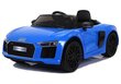 Audi R8 Spyder, yksipaikkainen sähköauto lapsille, sininen hinta ja tiedot | Lasten sähköautot | hobbyhall.fi