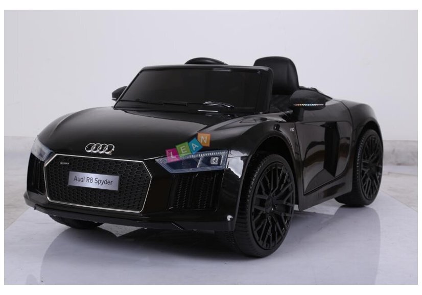 Audi R8 Spyder, yksipaikkainen sähköauto lapsille, musta hinta ja tiedot | Lasten sähköautot | hobbyhall.fi