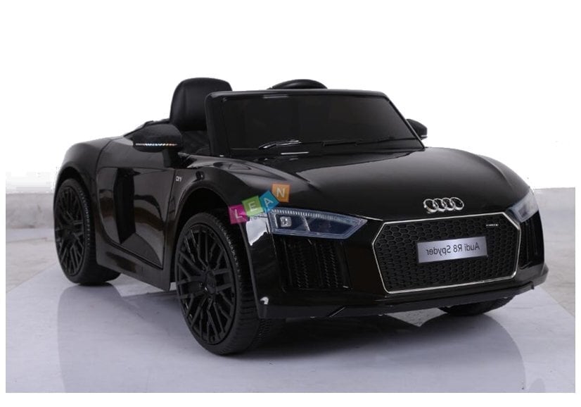 Audi R8 Spyder, yksipaikkainen sähköauto lapsille, musta hinta ja tiedot | Lasten sähköautot | hobbyhall.fi