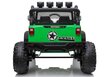 Jeep JC666, vihreä, kaksipaikkainen sähköjeeppi. hinta ja tiedot | Lasten sähköautot | hobbyhall.fi