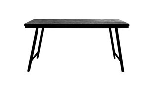 Pöytä Bazar Bizar The Herringbone, 160x90x76cm, musta hinta ja tiedot | Ruokapöydät | hobbyhall.fi