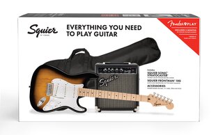 Sähkökitarasetti Fender Squier Sonic Strat, Frontman 10G hinta ja tiedot | Fender Soittimet | hobbyhall.fi