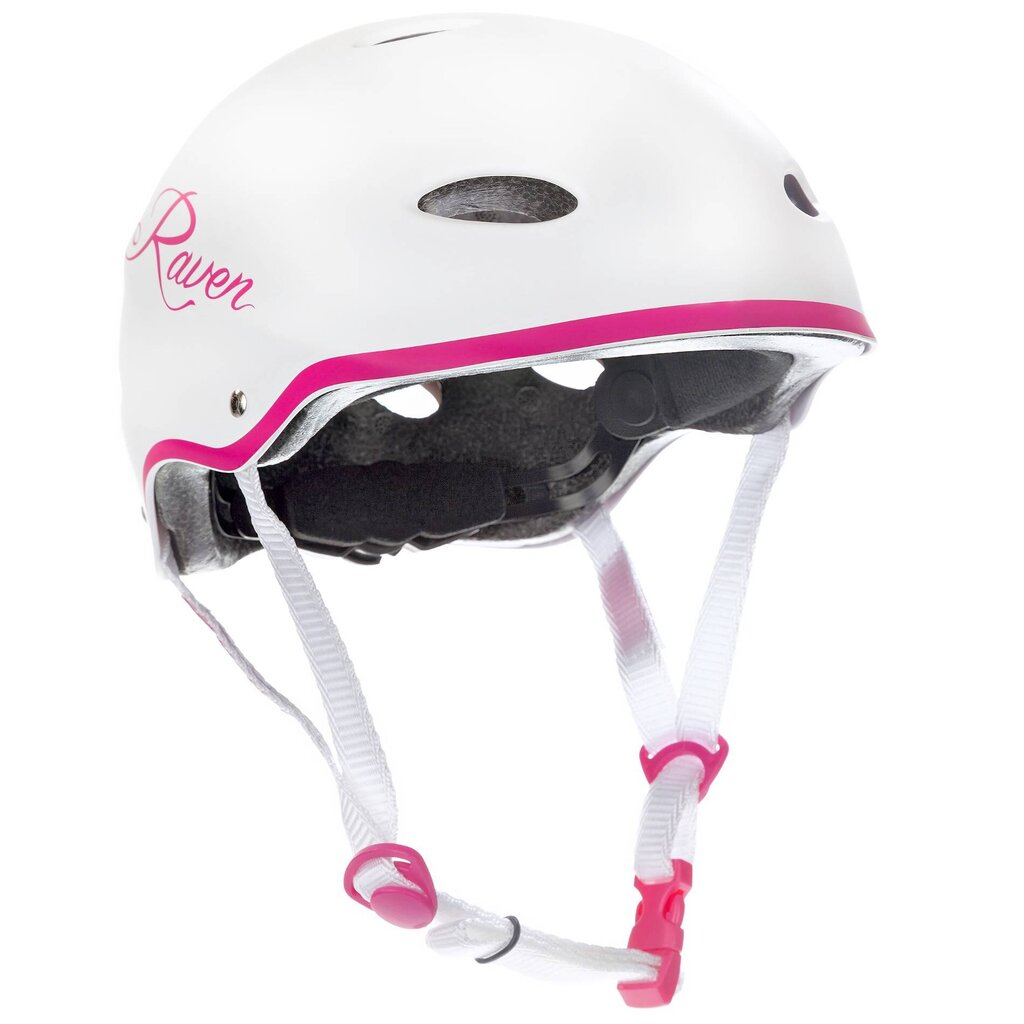 Kypärä Raven White Pink, XS, 52-54cm hinta ja tiedot | Kypärät | hobbyhall.fi