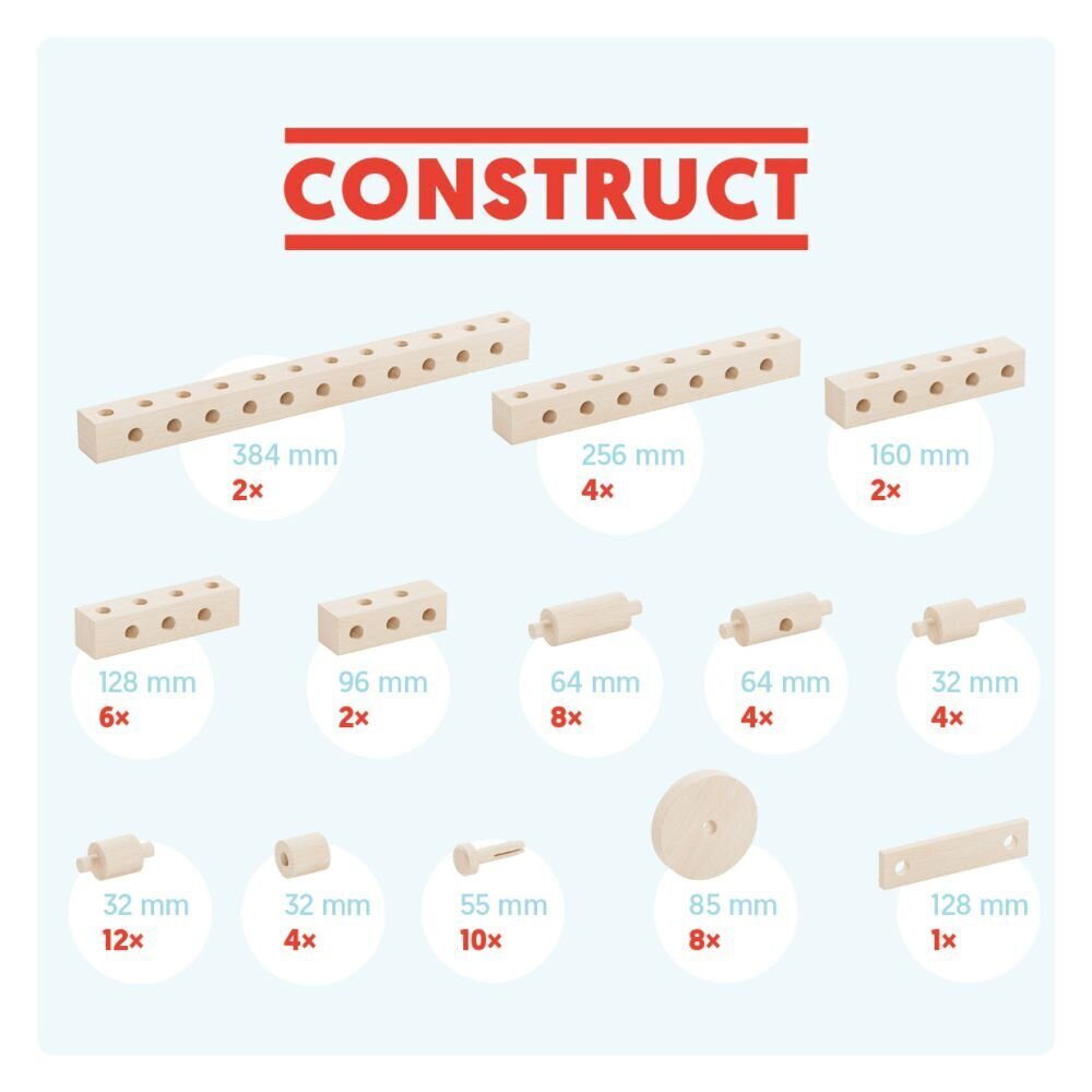 Puurakentaja Walachia Construct, 67 palaa hinta ja tiedot | LEGOT ja rakennuslelut | hobbyhall.fi