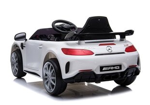 Mercedes GTR sähköauto lapsille, valkoinen hinta ja tiedot | Lasten sähköautot | hobbyhall.fi
