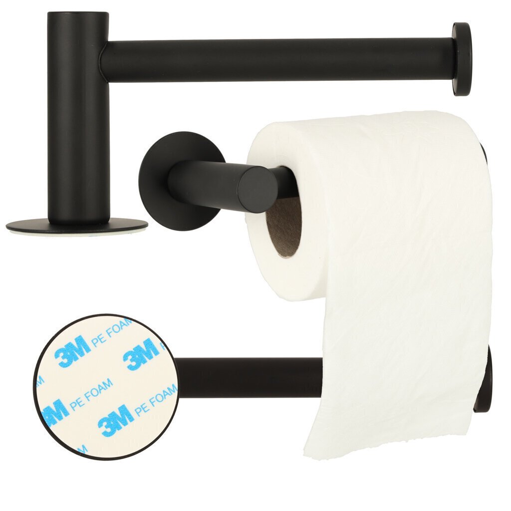 WC-paperiteline 15 x 8 SC43 musta hinta ja tiedot | Kylpyhuoneen sisustus | hobbyhall.fi
