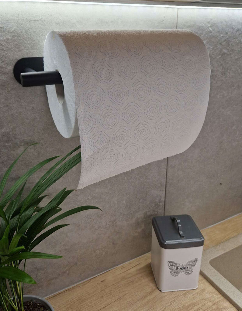 WC-paperiteline 32 x 8,5 x 14,5 SC43 musta hinta ja tiedot | Kylpyhuoneen sisustus | hobbyhall.fi