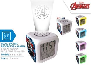 Avengers herätyskello projektorilla MV16053 hinta ja tiedot | Lasten asusteet | hobbyhall.fi