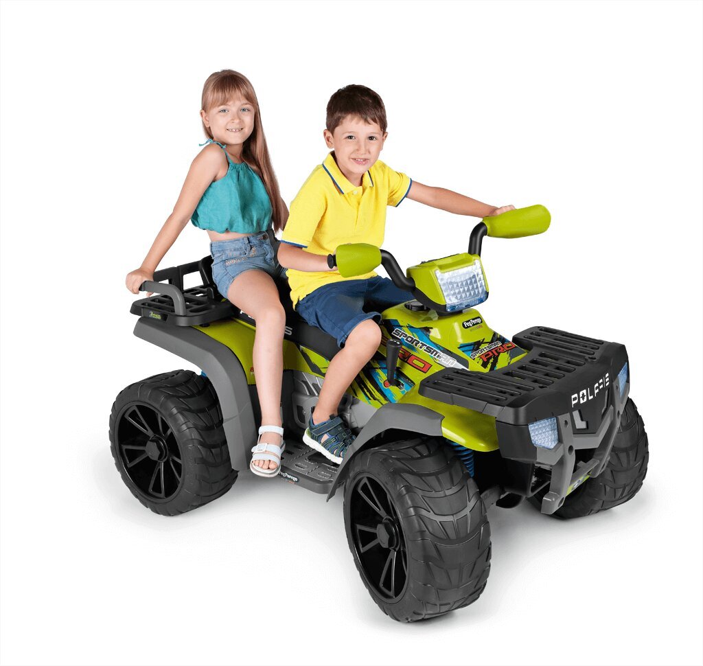 Yhden istuttava lapsille tarkoitettu sähköinen nelipyörä, Peg Perego Polaris Outlaw 330W 12V, punainen hinta ja tiedot | Lasten sähköautot | hobbyhall.fi