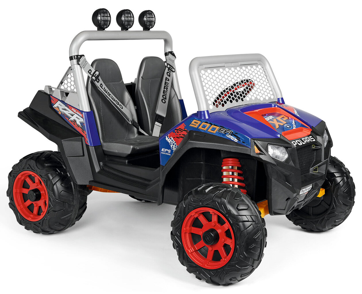 Kaksipaikkainen lasten sähköinen mönkijä, Peg Perego Polaris RZR 900 XP 24V, sininen. hinta ja tiedot | Lasten sähköautot | hobbyhall.fi