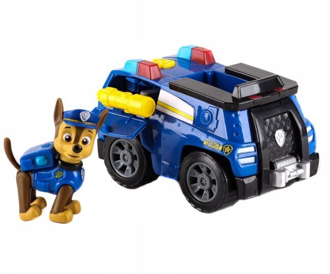 SpinMaster Paw Patrol Poliisiauto + Pehmotyyny Cat, 50 cm hinta ja tiedot | Poikien lelut | hobbyhall.fi