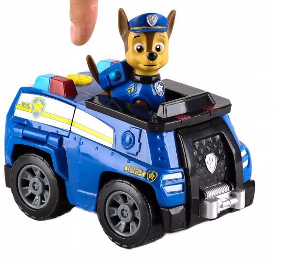 SpinMaster Paw Patrol Poliisiauto + Pehmotyyny Cat, 50 cm hinta ja tiedot | Poikien lelut | hobbyhall.fi