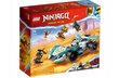 71791 LEGO® NINJAGO® Lohikäärmevoiman Zane – spinjitzu-kilpa-auto + pehmotyynykissa, 50 cm hinta ja tiedot | LEGOT ja rakennuslelut | hobbyhall.fi