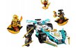 71791 LEGO® NINJAGO® Lohikäärmevoiman Zane – spinjitzu-kilpa-auto + pehmotyynykissa, 50 cm hinta ja tiedot | LEGOT ja rakennuslelut | hobbyhall.fi