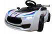 Yhden sähköauton avoauto Bmw R-sport, valkoinen ja pehmotyyny Cat, 50 cm hinta ja tiedot | Lasten sähköautot | hobbyhall.fi