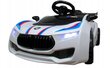 Sähköauto Bmw R-sport, valkoinen + pehmotyyny Cat, 50 cm hinta ja tiedot | Lasten sähköautot | hobbyhall.fi