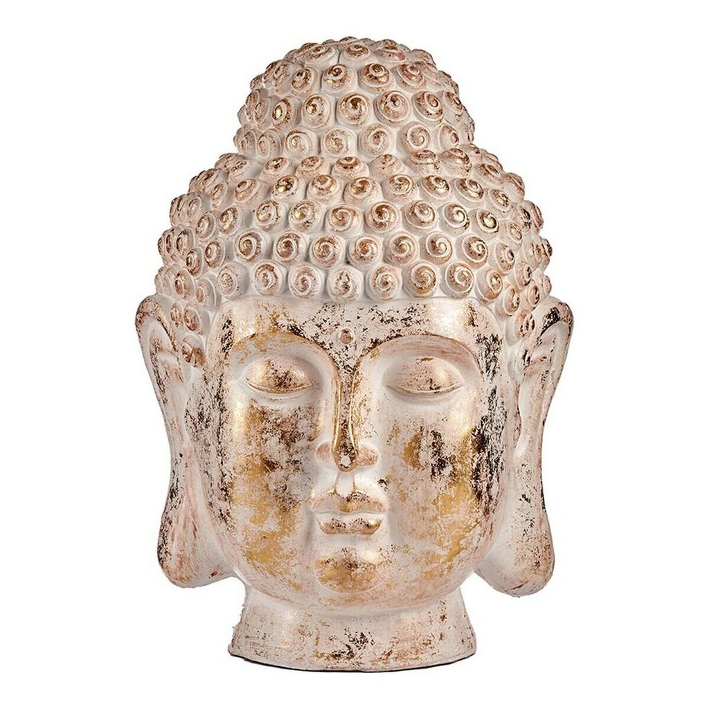 Koristeellinen puutarhahahmo Buddha Pää Valkoinen/Kulta Polyresiini (45,5 x 68 x 48 cm) hinta ja tiedot | Puutarhakoristeet | hobbyhall.fi