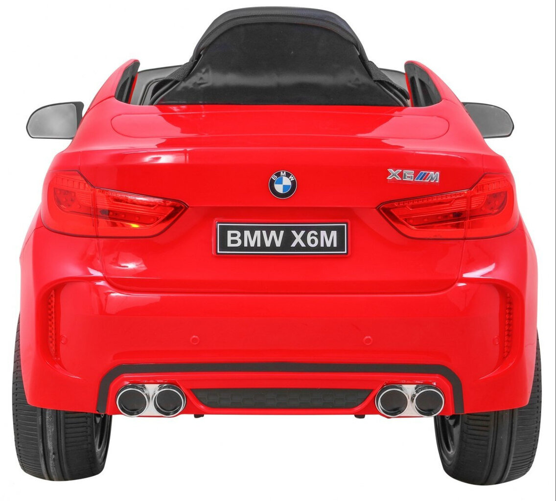 BMW X6M yksipaikkainen sähköauto, punainen hinta ja tiedot | Lasten sähköautot | hobbyhall.fi