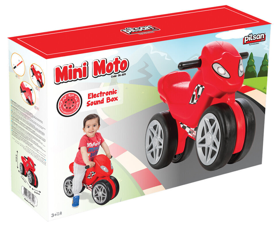 Potkupyörä Mini Moto, punainen hinta ja tiedot | Vauvan lelut | hobbyhall.fi