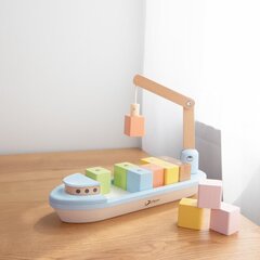 Classic World puinen magneettinen kannella pinoaminen laiva hinta ja tiedot | Vauvan lelut | hobbyhall.fi