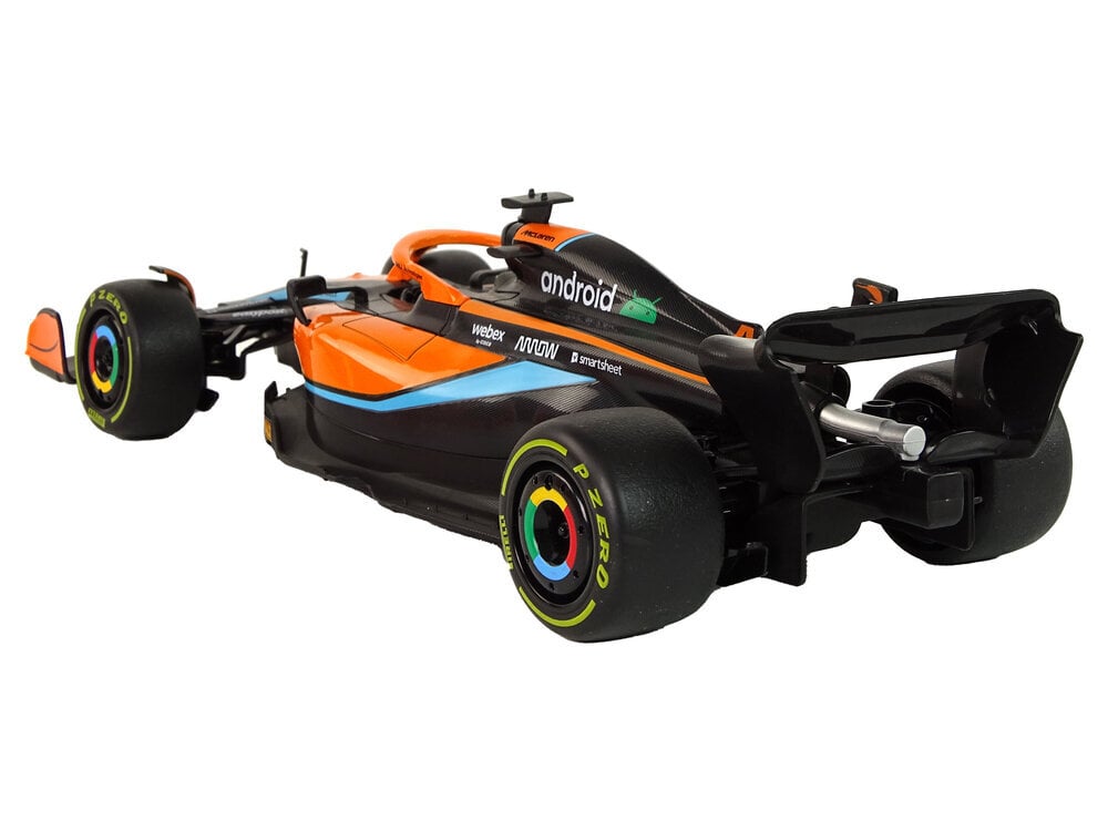 Mercedes-AMG F1 kauko-ohjattava auto, 1:18, oranssi hinta ja tiedot | Poikien lelut | hobbyhall.fi