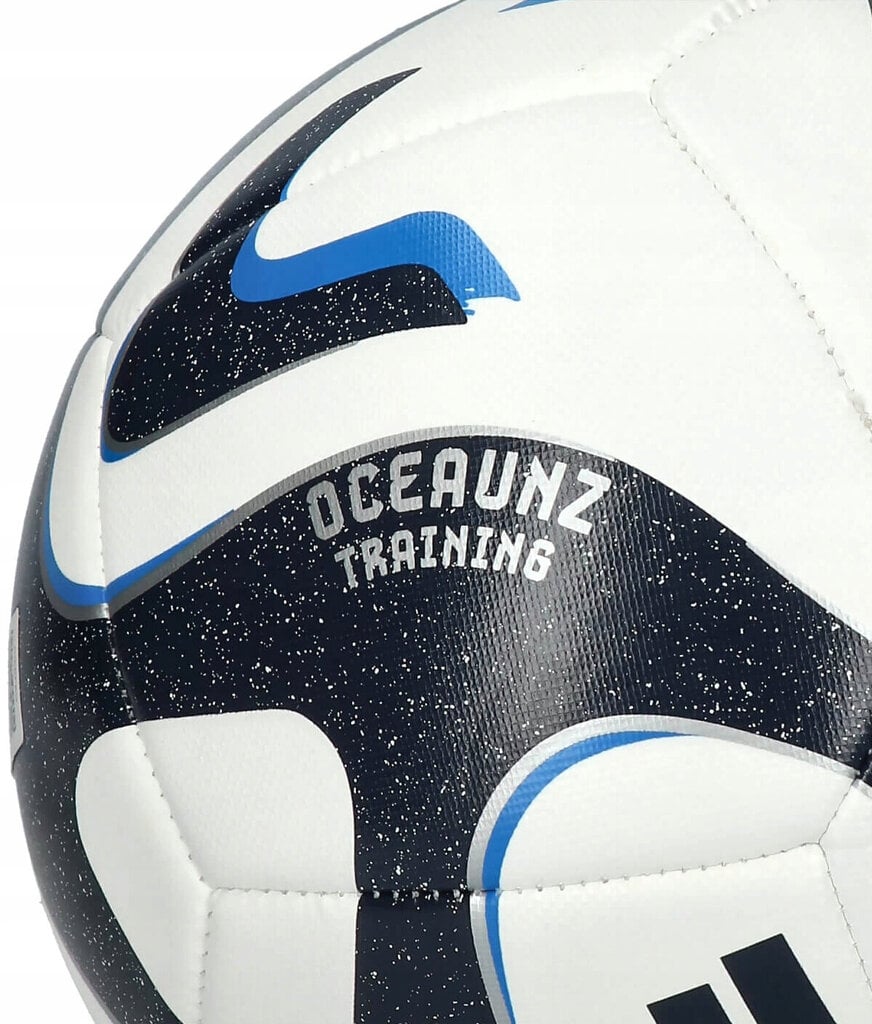 Adidas Jalkapallo Oceaunz Training Ball White Black Blue HT9014 HT9014/3 hinta ja tiedot | Jalkapallot | hobbyhall.fi