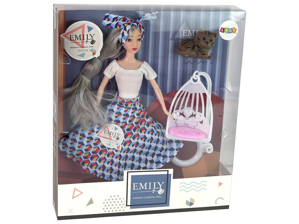 Emily-nukke kissanpennun kanssa hinta ja tiedot | Tyttöjen lelut | hobbyhall.fi