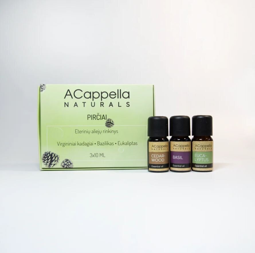 Eteeriset öljyt Acappella saunaan, 3x10 ml hinta ja tiedot | Eteeriset ja kosmeettiset öljyt | hobbyhall.fi