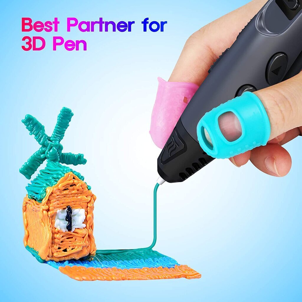 Filamentti 3D-kynään, 310 m, sisältää sormisuojan, PLA muovi 3D-kynään hinta ja tiedot | Älylaitteiden lisätarvikkeet | hobbyhall.fi