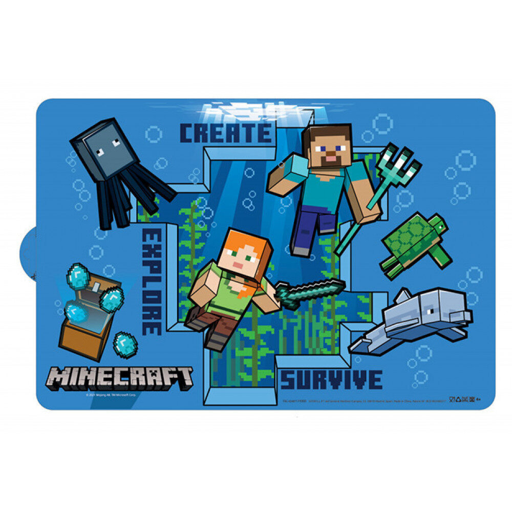 Minecraft pöydänpäällinen 43 x 28 cm hinta ja tiedot | Toimistotarvikkeet | hobbyhall.fi